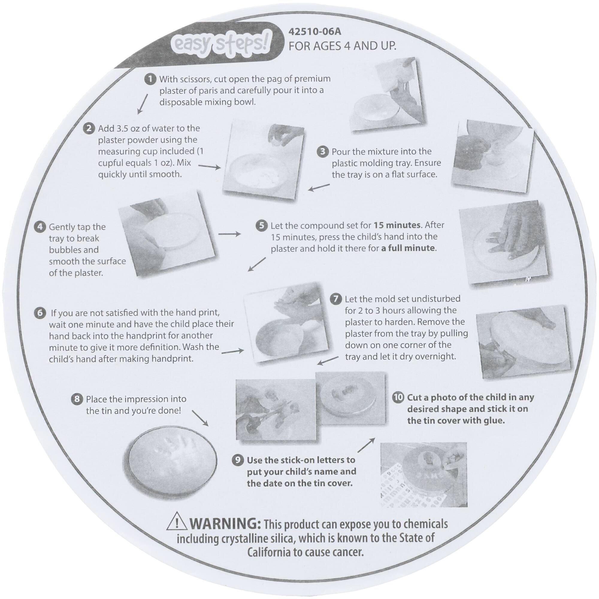 Spark Happy Birthday Round Plaster Tin